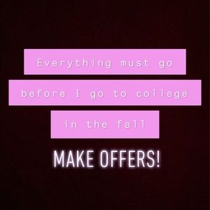 All offers will be considered!!